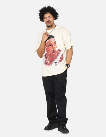 MNA-T44 (Mitchell & ness big head pippen tee egret) 72593043