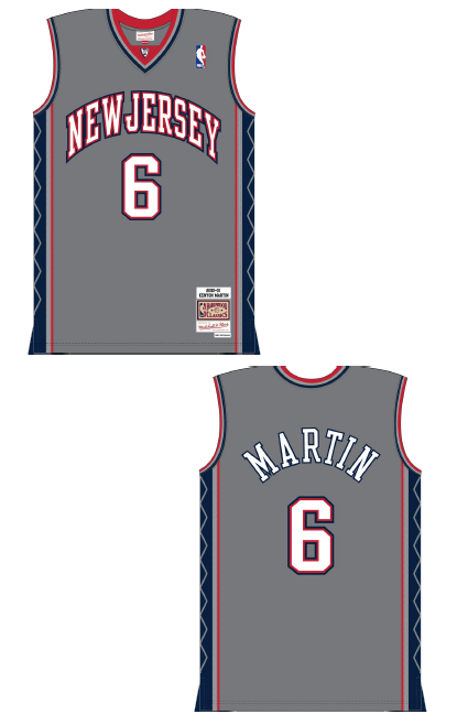 MNA-Z44 (Mitchell & ness swingman jersey 2000 nets kenyon martin cool grey) 72598260