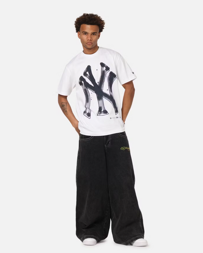 NEA-X11 (New era oversize trend pop paint new york yankees tee white) 82594000