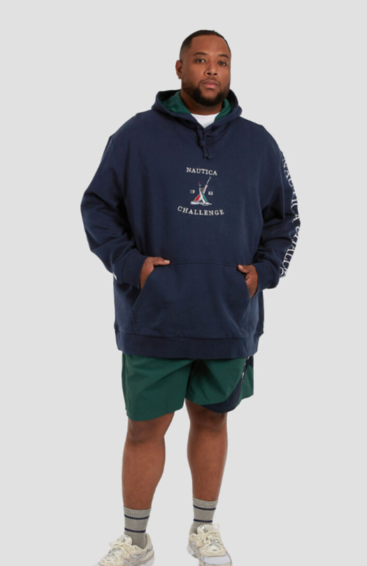 NTA-H13 (Nautica dakota big & tall overhead hoodie dark navy) 82599522