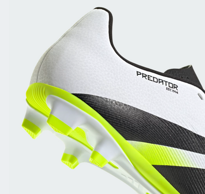 A-S71 (Adidas predator club firm/multi ground boots white/black/lucid lemon) 82595292