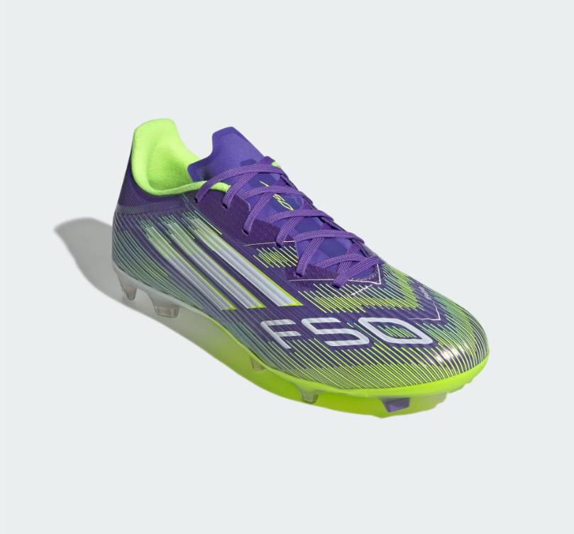 A-T71 (Adidas F50 league firm/multi ground boots purple rush/white/lucid lemon) 82596735
