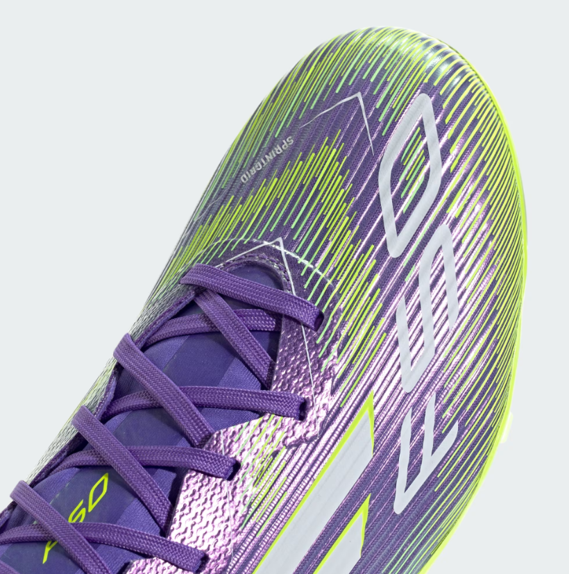 A-T71 (Adidas F50 league firm/multi ground boots purple rush/white/lucid lemon) 82596735