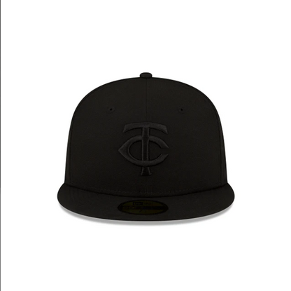 NEC-V66 (New era 5950 mlb evergreen minnesota twins fitted hat black) 82593750