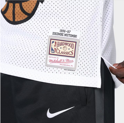 MNA-K45 (Mitchell and ness swingman jersey atlanta hawks mutombo 96-97 road white) 82598260