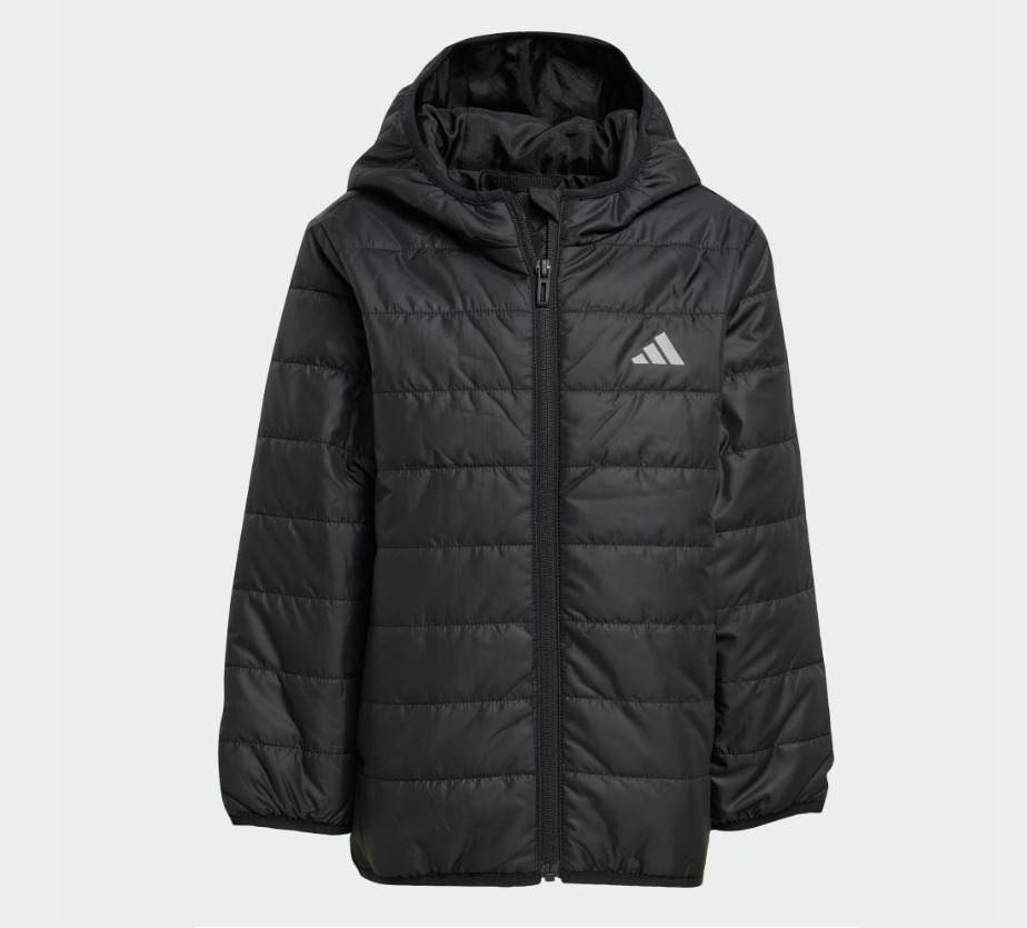 AA-M29 (Adidas black essentials light padded jacket kids black/reflective silver) 92595292