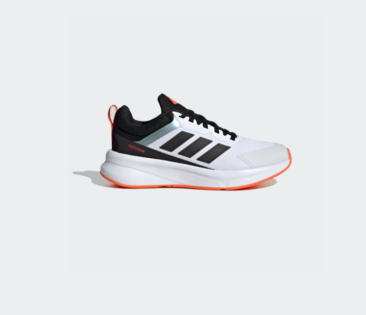 A-W71 (Adidas forta run 4.0 junior white/black/impact orange) 92594329