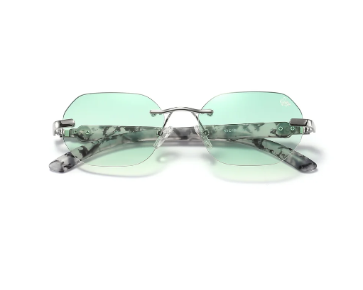 BV-F1 (Belvoir & co sunglasses willow white marble silver/green) 52592000