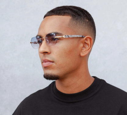 BV-D1 (Belvoir & co sunglasses willow white marble/blue) 5259200