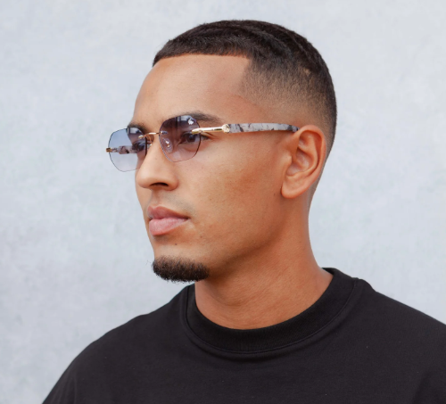 BV-D1 (Belvoir & co sunglasses willow white marble/blue) 5259200