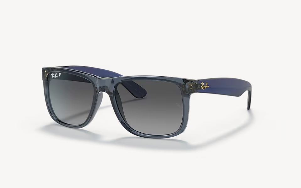 RB-L (Ray-ban justin transparent blue frame/light grey gradient lenses) 925913160