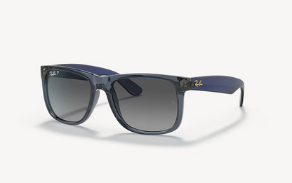 RB-L (Ray-ban justin transparent blue frame/light grey gradient lenses) 925913160