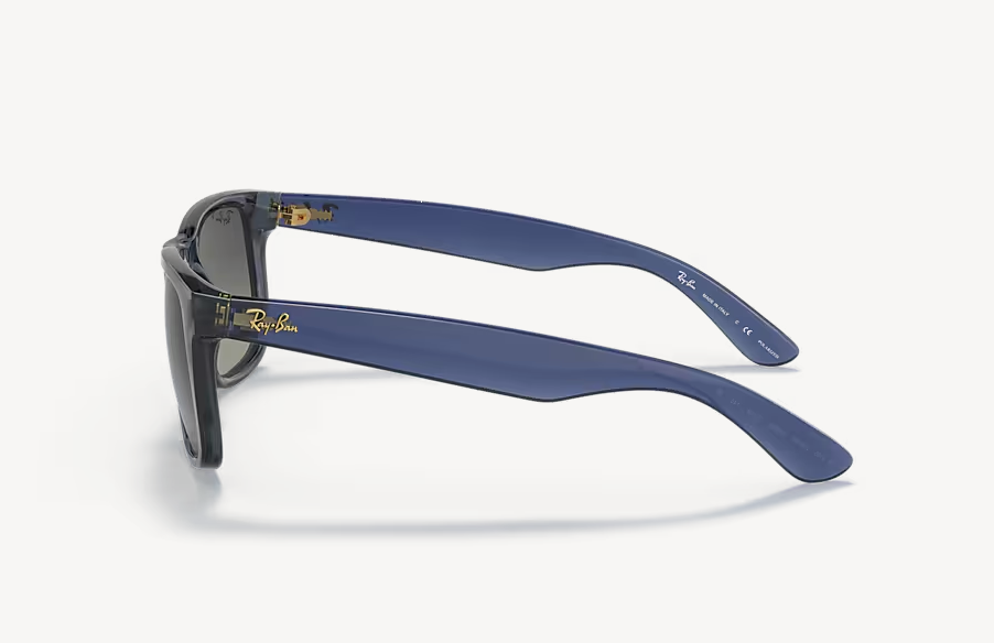 RB-L (Ray-ban justin transparent blue frame/light grey gradient lenses) 925913160