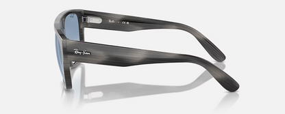 RB-P (Ray-ban drifter striped gray frame/clear gradient blue lenses) 925913606