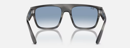 RB-P (Ray-ban drifter striped gray frame/clear gradient blue lenses) 925913606