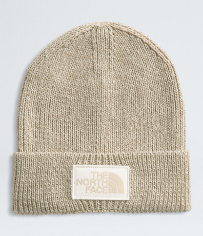 NFA-D8 (The north face logo boxed cuffed beanie gravel heather) 92592391