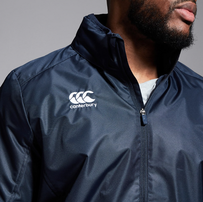 CCC-E (Canterbury mens club vaposhield full zip rain jacket navy) 92595634
