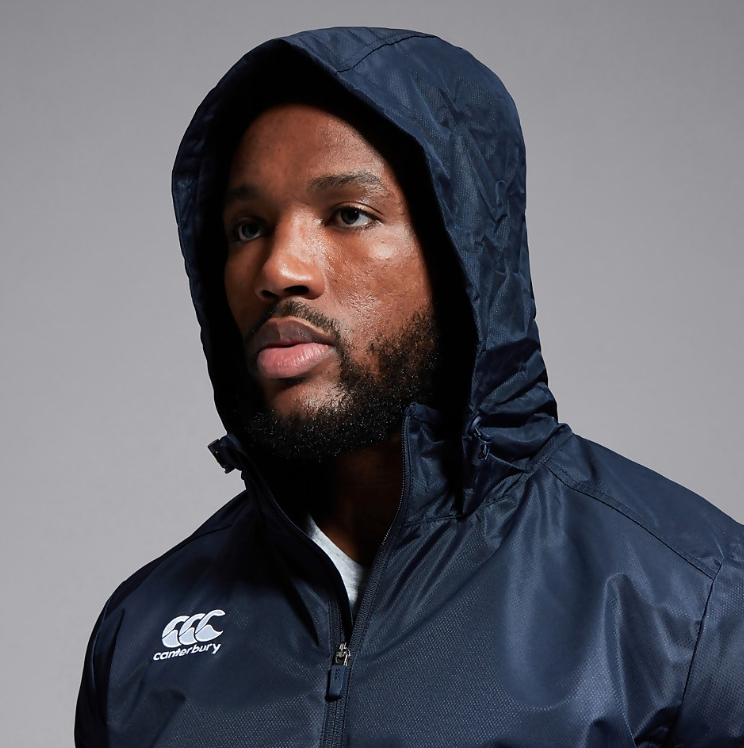 CCC-E (Canterbury mens club vaposhield full zip rain jacket navy) 92595634