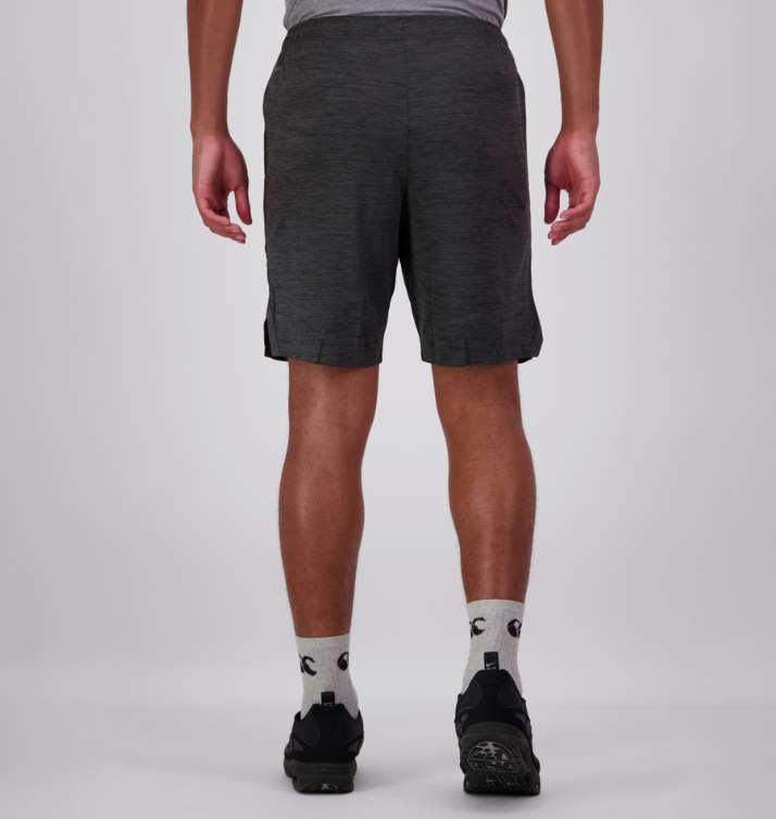 CCC-I (Canterbury mens vapodri 8" tempo knit shorts vanta black marl) 92593052