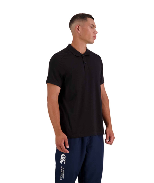 CCC-K (Canterbury mens vapodri tempo short sleeve polo jet black) 92592582