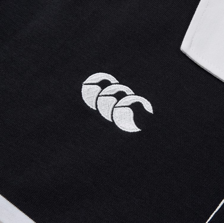 CCC-M (Canterbury mens yarn dye short sleeve rugby polo jet black) 92594782