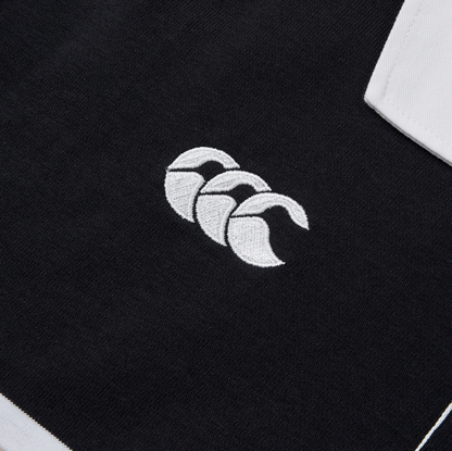 CCC-M (Canterbury mens yarn dye short sleeve rugby polo jet black) 92594782