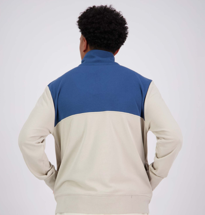 CCC-P (Canterbury mens classic quater zip sweat silver lining) 92593956