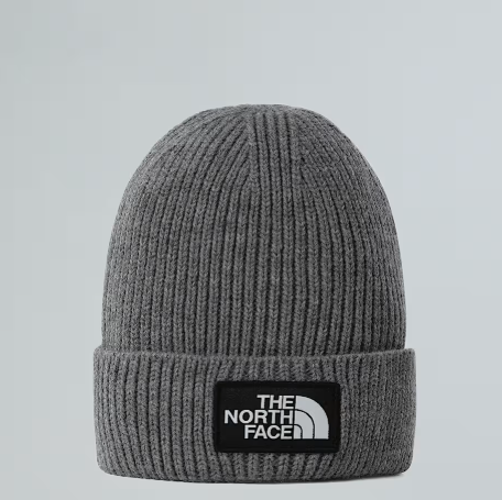 NFA-Q8 (The north face box logo cuffed beanie medium heather grey) 92592391