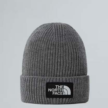 NFA-Q8 (The north face box logo cuffed beanie medium heather grey) 92592391