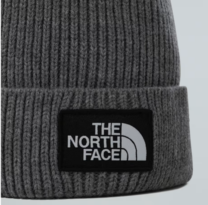 NFA-Q8 (The north face box logo cuffed beanie medium heather grey) 92592391