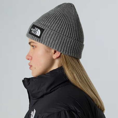 NFA-Q8 (The north face box logo cuffed beanie medium heather grey) 92592391