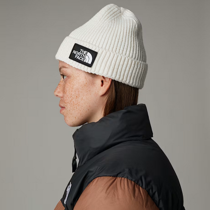 NFA-R8 (The north face box logo cuffed beanie white dune) 92592391
