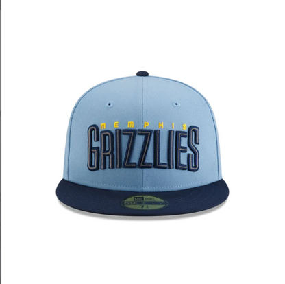 NEC-A68 (New era 5950 nba statement memphis grizzlies in official team colours fitted hat) 102593970