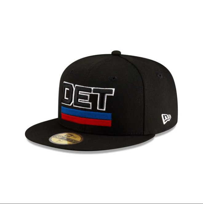 NEC-C68 (New era 5950 nba statement detroit pistons in official team colours fitted hat) 102593970