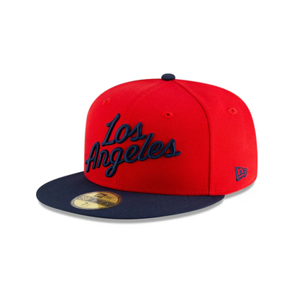 NEC-F68 (New era 5950 nba statement los angeles clippers in official team colours fitted hat) 102593970