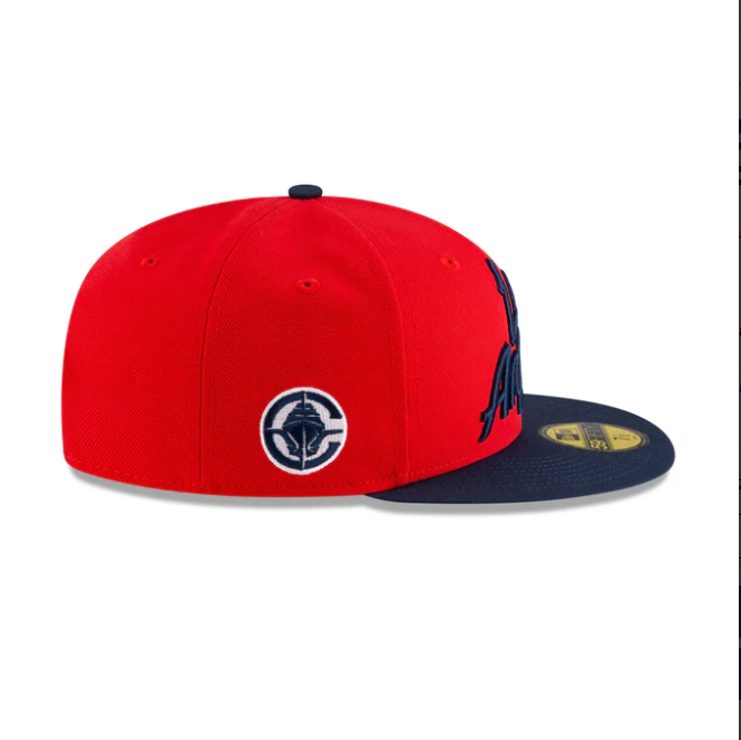 NEC-F68 (New era 5950 nba statement los angeles clippers in official team colours fitted hat) 102593970