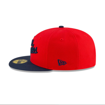 NEC-F68 (New era 5950 nba statement los angeles clippers in official team colours fitted hat) 102593970