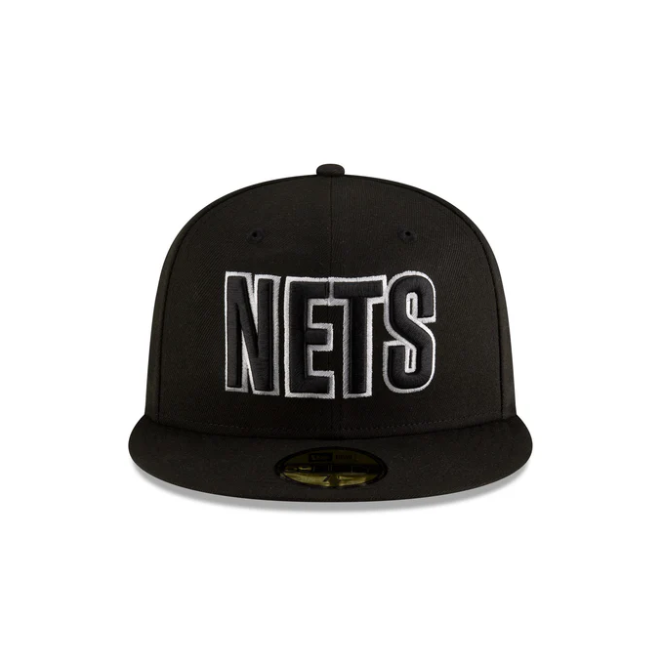 NEC-G68 (New era 5950 nba statement brooklyn nets in official team colours fitted hat) 102593970