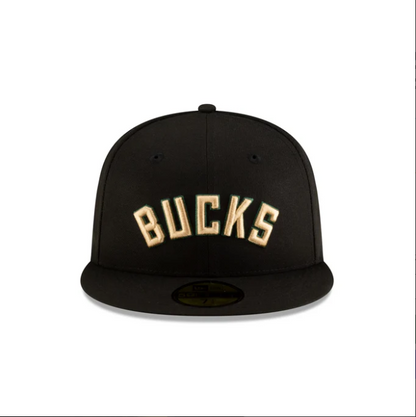 NEC-J68 (New era 5950 nba statement milwaukee bucks in official team colours fitted hat) 102593970