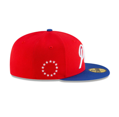 NEC-K68 (New era 5950 nba statement philadelphia 76ers in official team colours fitted hat) 102593970