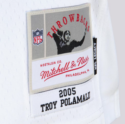 MNA-L47 (Mitchell & ness legends jersey 05 steelers troy polamalu white) 925910369