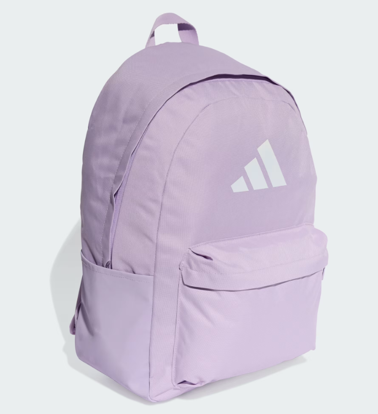 AE-M8 (Adidas classic 3 bar logo backpack powder plum/white) 102592167