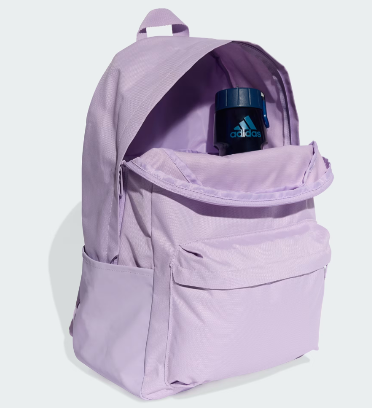 AE-M8 (Adidas classic 3 bar logo backpack powder plum/white) 102592167