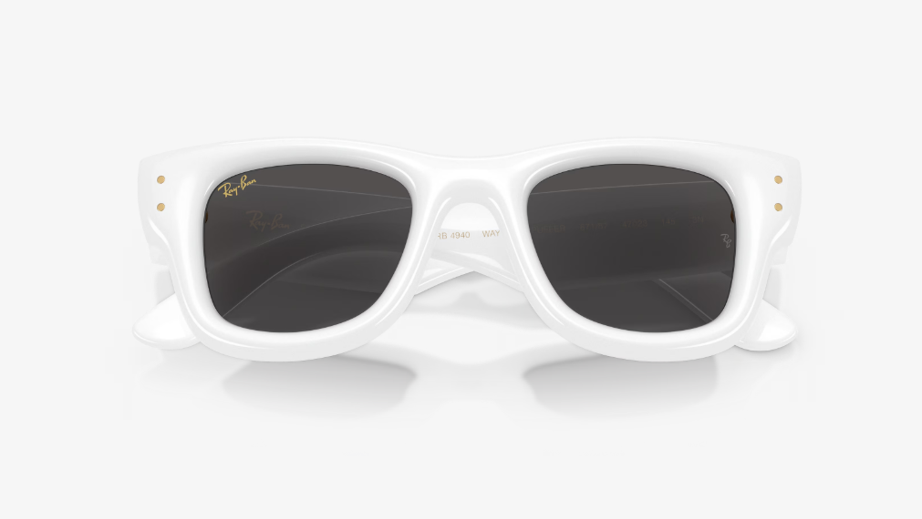 RB-X (Ray-ban A$AP wayfarer puffer white frame/ultra black lenses) 925912863