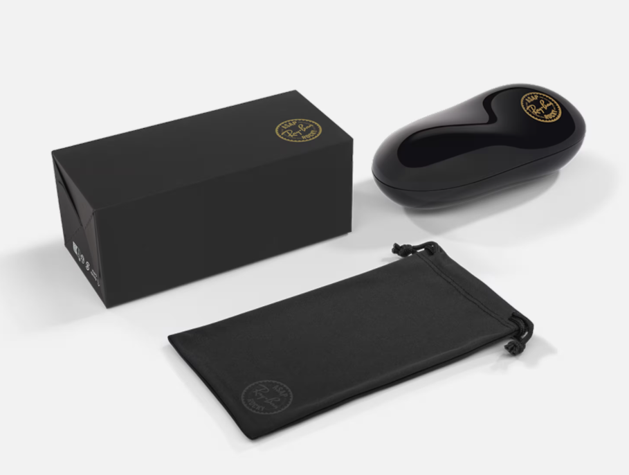 RB-X (Ray-ban A$AP wayfarer puffer white frame/ultra black lenses) 925912863