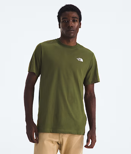 NFA-Z8 (The north face short sleeve evolution box camo fill graphic t-shirt woodland green) 102593043