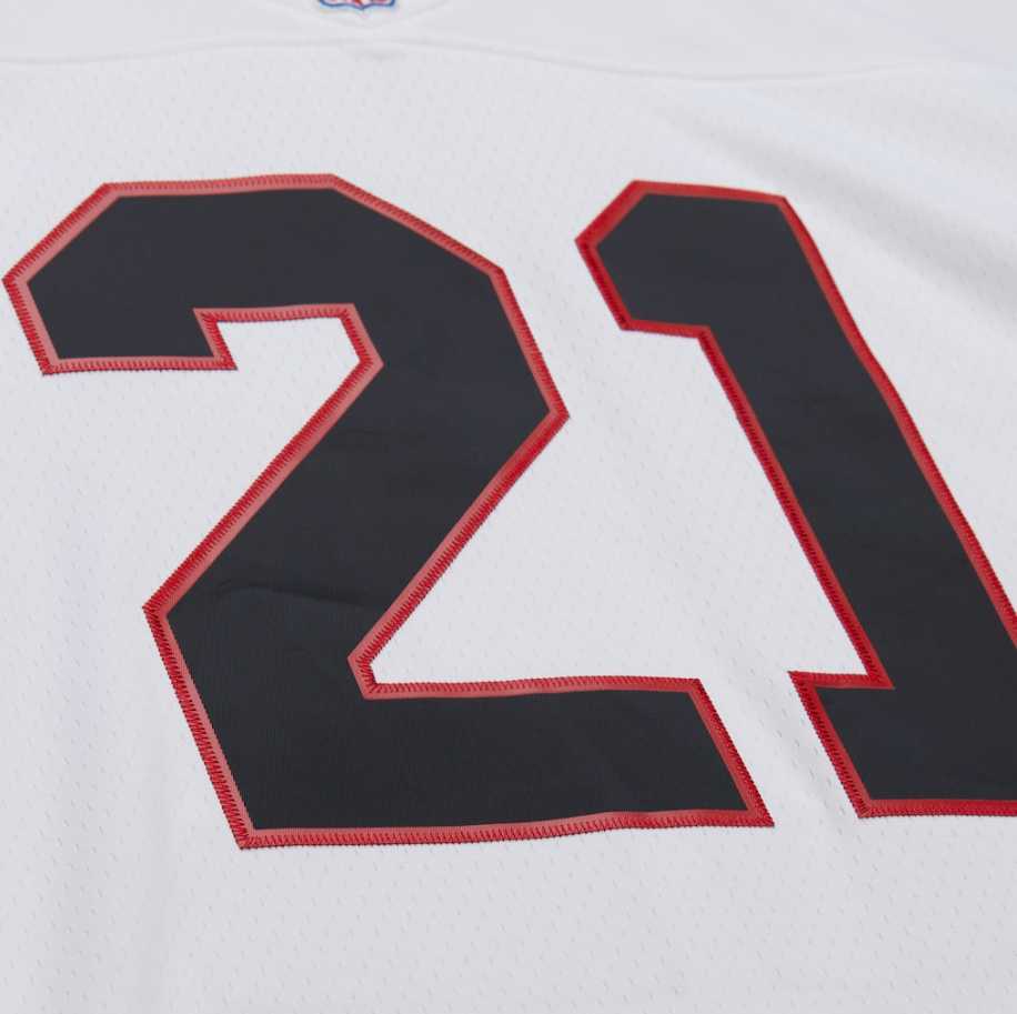 MNA-Y46 (Mitchell & ness legend jersey Deion Sanders Atlanta Falcons 1992 White) 925910869