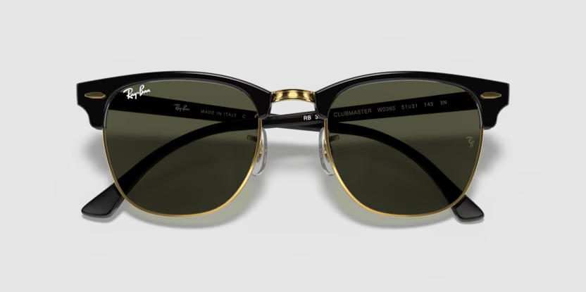 RB-F (Ray-ban clubmaster black on arista frame/G-15 green lenses) 925912119