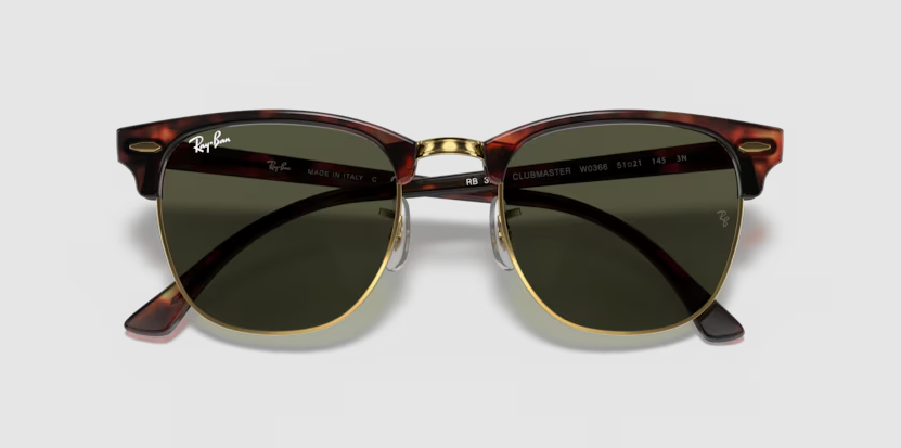 RB-H (Ray-ban clubmaster mock tortoise on arista frame/G-15 green lenses) 925912119