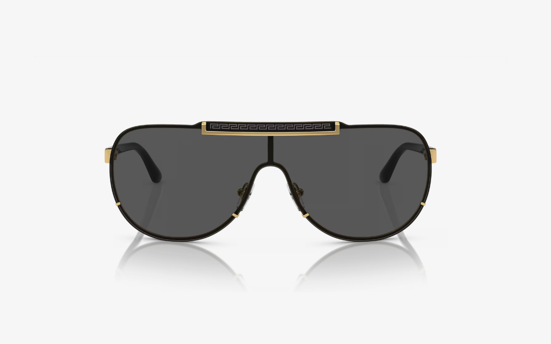 VS-A (Versace sunglasses VE2140 black & gold frame/dark grey lenses) 1225915959